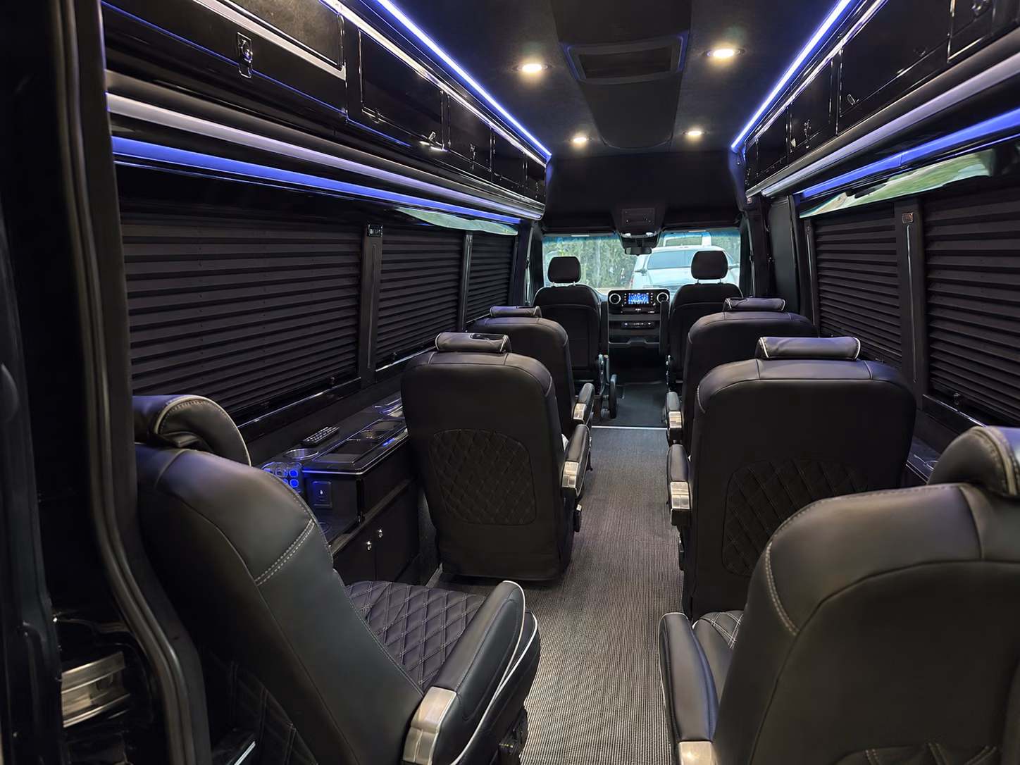 newark long distance transportation onboard seating