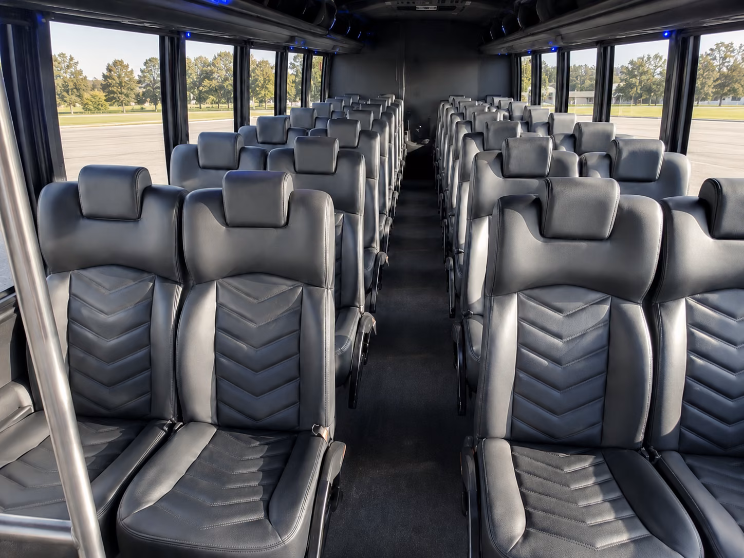 newark sporting event transportation onboard seating